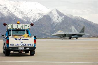 Hill begins modifications on F-22A Raptor