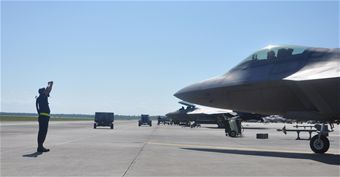 43rd FS, 83rd FWS team up during in-place deployment